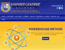 Tablet Screenshot of inspiredleadersacademy.com